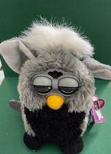 vintage FURBY G1 70-800 Hasbro grey black grau schwarz