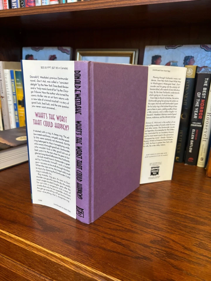 What’s the Worst That Could Happen? Donald E. Westlake. 1st HC Ptg. Fine Unread Foto 3 de 4