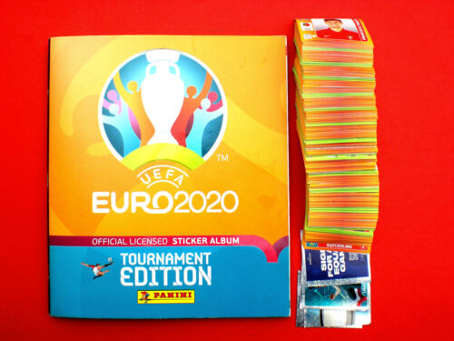 PANINI ⚽UEFA EURO 2020 TOURNAMENT EDITION kompletter Satz + Leeralbum - Picture 1 of 1