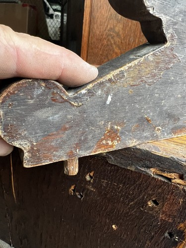 Vintage Eiche oder Kastanie Möbel Endverzierung 13,5x8x2 1/8"" - Bild 9 von 13