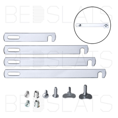 Divan Bed Linking Connecting Bars Kit Nickeled Plated Chrome 4 Sizes Ebay