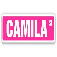 SignMission SS-CAMILA 18 in. Camila Street Childrens Name Room Sign