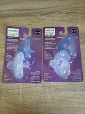 PHILIPS AVENT CURVED HEART SHAPED SOOTHIE PACIFIER 0-3M 2 PACKS 4 PACIFIERS