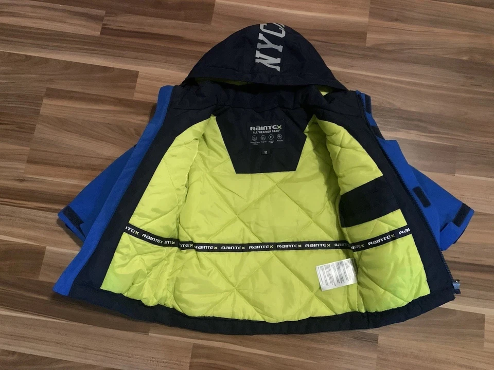 Raintex Kinder Winter Wasserdicht Jacke mit Kapuze Gr 92 Neu - Bild 2 von 4