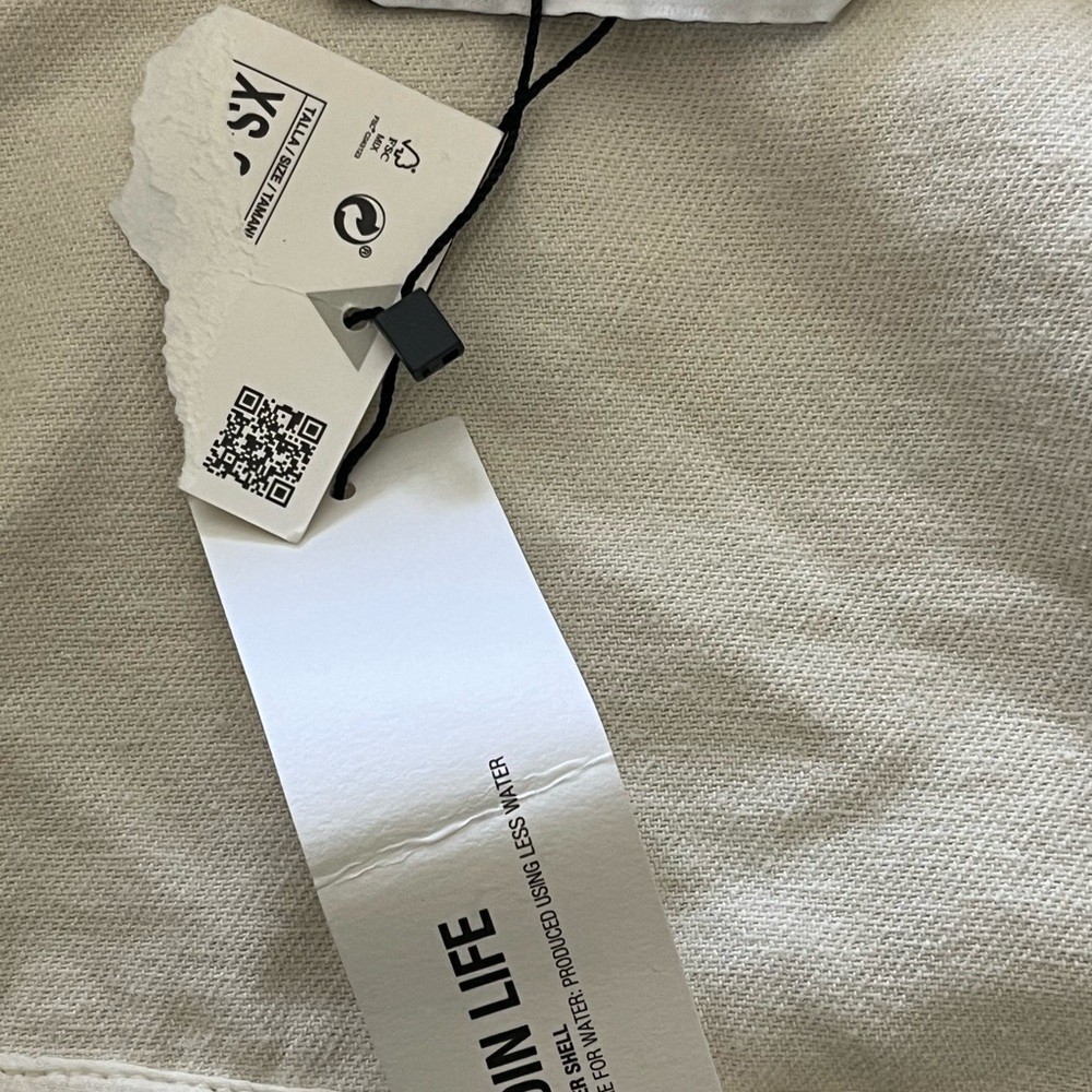 NWT Zara Ecru 100% Cotton Embroidered Overiszed Chore acket Shacket Overshirt thumbnail 11