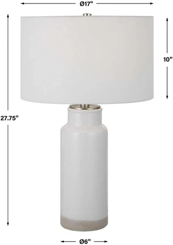 Albany Farmhouse Style 1-Light Table Lamp - 27.75" Tall, 17" Wide - Picture 4 of 5