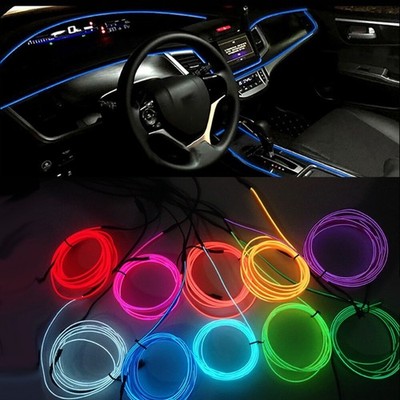 3M Auto LED Ambientebeleuchtung Innenraumbeleuchtung Lichtleiste USB-Kabel NEU