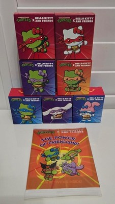 7 x McDonald s Teenage Mutant Ninja Turtles x Hello Kitty Spielzeug + 1 x Buch NEU