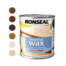 Ronseal Diamond Hard Interior Wax 750ml Wood Protection Smooth Durable Finish