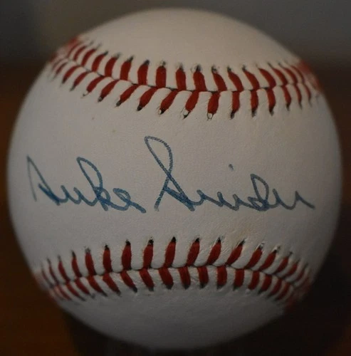 Duke Snider Signed Wilson Series 91 Baseball