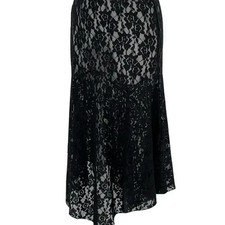 Lulu Seoul Jazz Club Skirt, Black, Pre-Owned, 75cm Length