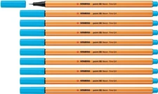 STABILO Fineliner point 88 - Pack of 10 - Neon Blue
