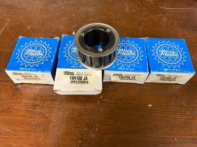 Set of Four (4) Martin 14H100 JA Bushing Bore Timing Pulleys - New in Box