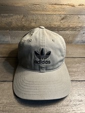Adidas Hat Cap Strap Back Green Trefoil Embroidered Dad Baseball Mens OSFM Logo