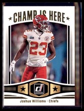 2023 Donruss Football Champ Is Here Joshua Williams Kansas City Chiefs CIH