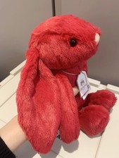 Jellycat Amuseable Fluffy Red Bugs Bunny Plush Doll Gift Kids Toy 12in
