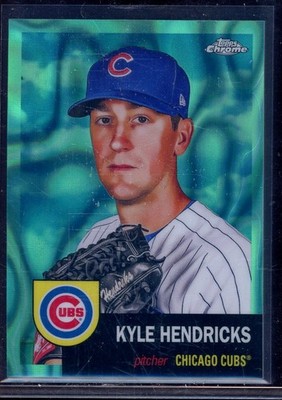 Kyle Hendricks 2022 Topps Chrome Platinum Aqua Lava Refractor #474 (44/299)