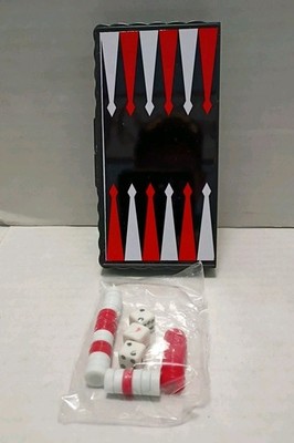 Vintage 1987 FUNDEX Mini Magnetic Backgammon Game Unused No Box 5.5  Travel