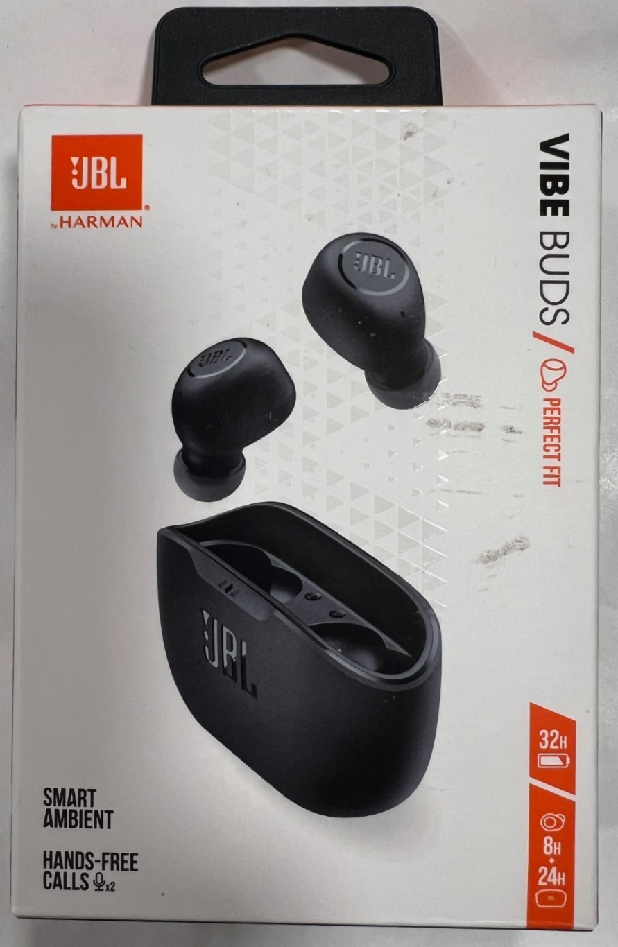 JBL Vibe Buds TWS Wireless In-Ear Headphones - Black USED
