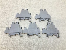 Entrelec M..4/60... Gray Wire Terminal Block M460 Grey Lot of 5 (TBI)
