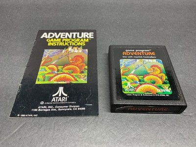 Atari 2600 Adventure Game and Manual  Tested