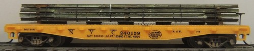 VAGÓN PLANO MANTUA NYC 40' MEJORADO CON CARGA DE RIEL MAGNÉTICO COCHE RTR KD # 240159 | Zustand: Used