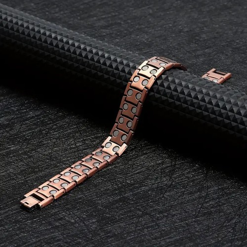 Men Bracelet Magnetic Therapy Arthritis Pain Relief Healing Pure Copper Bangle - Picture 5 of 5