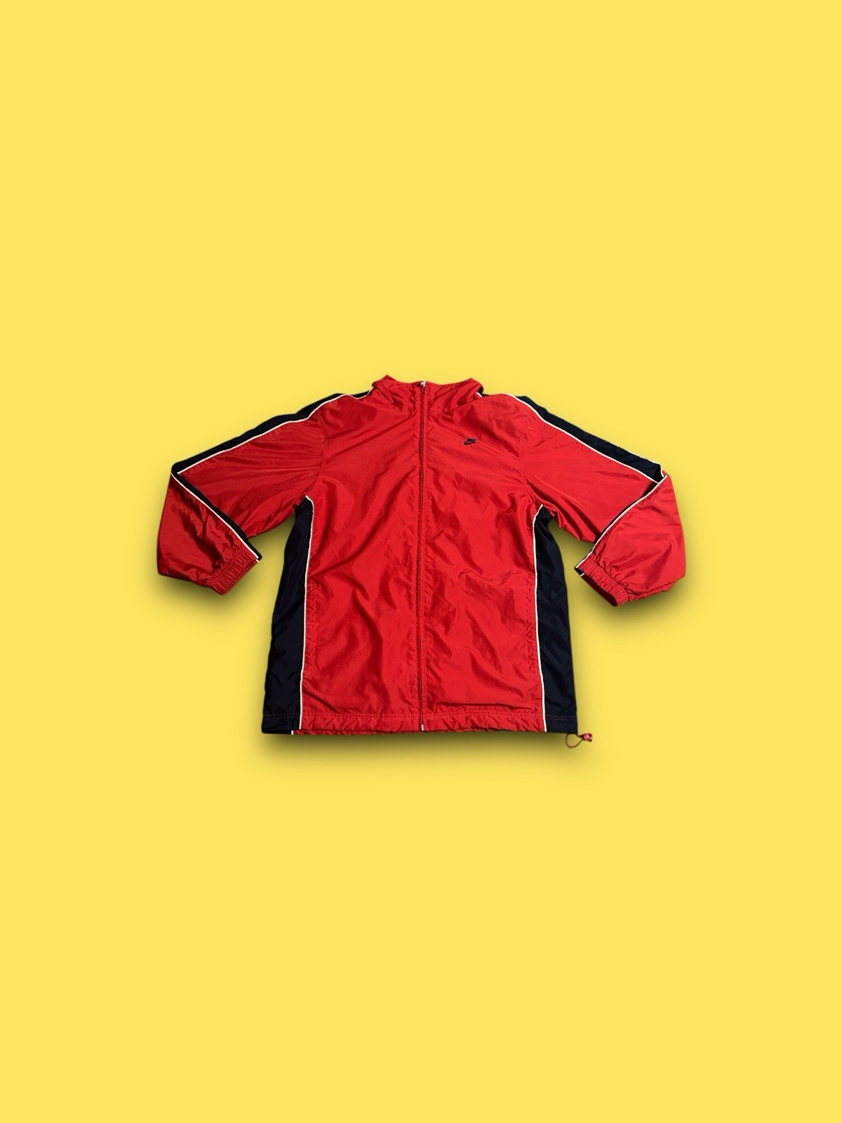 SACAI X NIKE Giacca a vento vintage Nike Sportswear Medium M full zip rossa pista fodera in rete