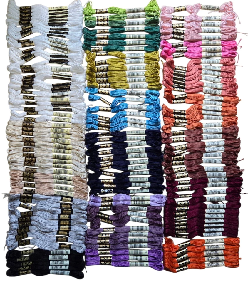 DMC 139 Skeins Mouline Special 25 Thread Assorted Floss Cotton France - Image 2 of 4