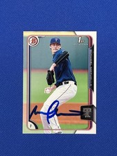 2015 BOWMAN #70 Michael Matuella RANGERS SIGNED AUTOGRAPH AUTO rookie rc