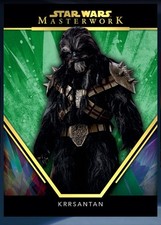 Star Wars Card Trader 24 Masterwork Chrome Green Krrsantan Digital