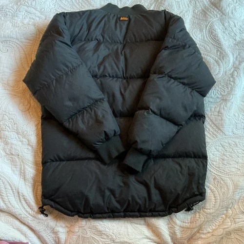 REI Men's 40 Black 650 Fill Down Insulated Puffer Jacket Full Zip Stand Collar image 11