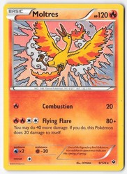 Moltres 9/124 XY - Fates Collide Regular Rare