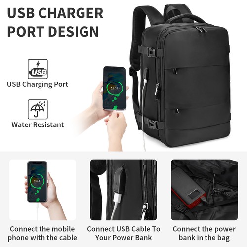 BAIGIO 30L Rucksack 40x30x20 Handgepäck Reisetasche Ryanair Wizz Air Boardgepäck - Bild 17 von 32