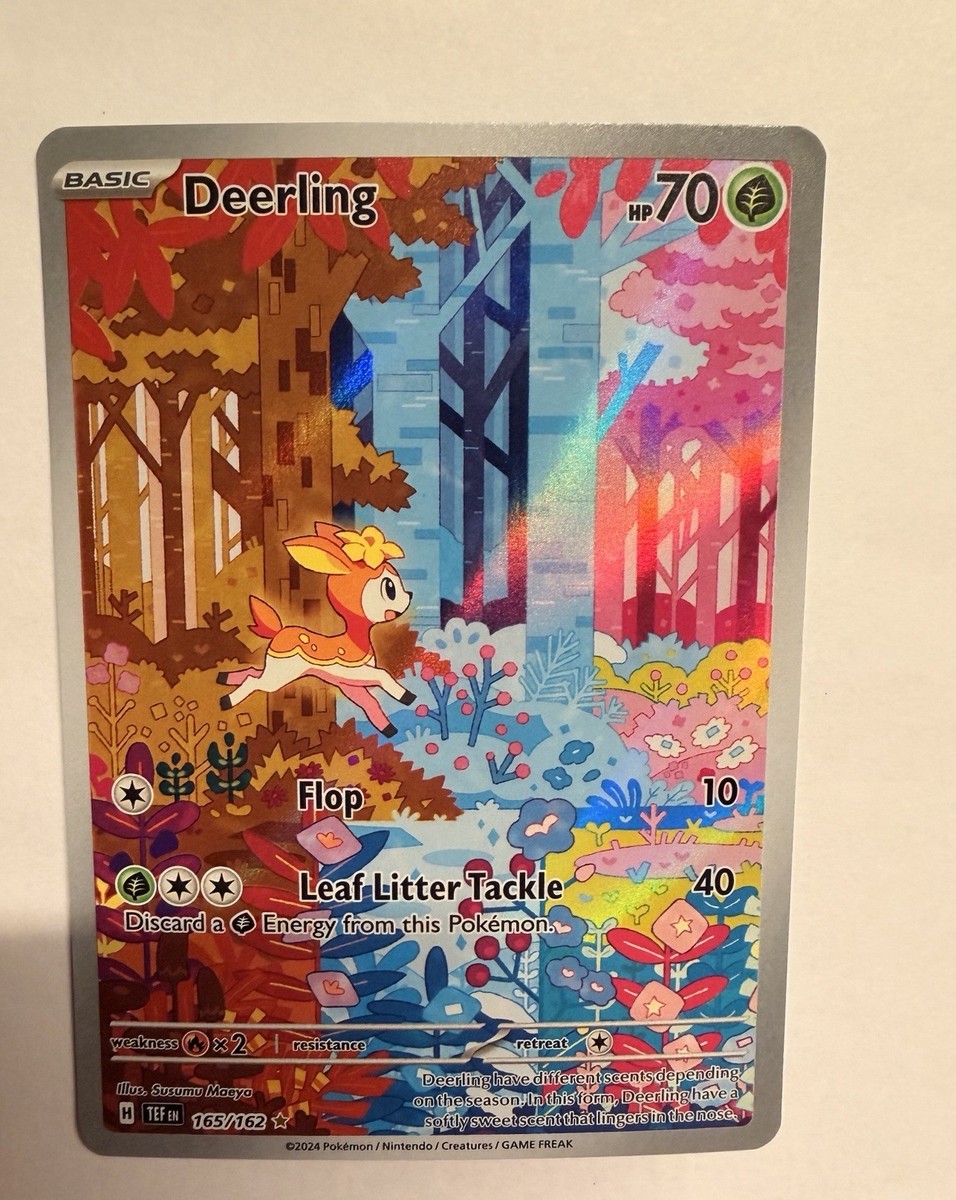 deerling pokemon card full art 165/162 - Extended Artwork Display Case Y Fates Collide Single Card Common Deerling #8 Pokmon Deerling Illustration Rare Full