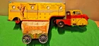 Vintage ROY ROGERS Tin DODGE Truck & TRIGGER Horse Trailer & Tin SANTA Fe Wagon