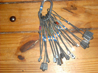 Chouinard & black diamond Stoppers rock climbing gear Vintage 17 total w/Biner