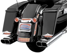 Kuryakyn Turn Signal Bar Filler Panel - Lighted with Red Lens Motorcycle 3154