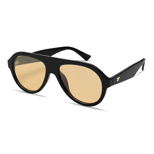 Retro Aviator Polarized Sunglasses for Men Women Trendy 70s Vintage Plastic F...