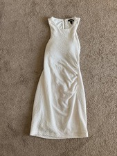 Speechless White Textured Cutout Bodycon Dress Size 1 Women’s Party Evening