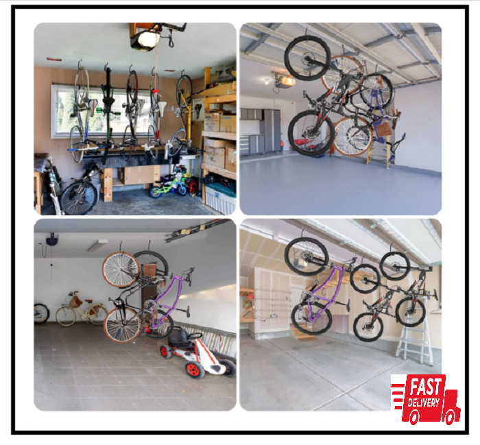 Bike Hooks for Garage Wall 10Pack Heavy Duty Bicycle Hangers for Hanging with PV