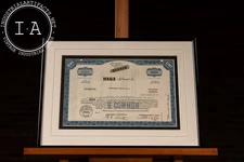 c.1930s Framed Dekalb AgResearch Inc. Specimen Stock Certificate - Class B