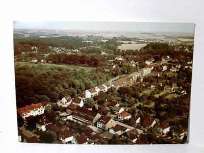 Hösel im Walde. Ratingen. Luftbild. Alte Ansichtskarte farbig gel. 1979. Flieger