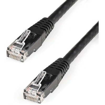 StarTech.com - C6PATCH1BK - CAT6 Ethernet Cable 1ft. - Black