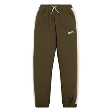 Levi's Jogger Boys L Dark Olive Soft Knit Tapered Leg Drawstring Waist RED503