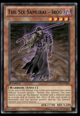 The Six Samurai - Irou Structure Deck: Samurai Warlords SDWA-EN008 Yugioh  LP