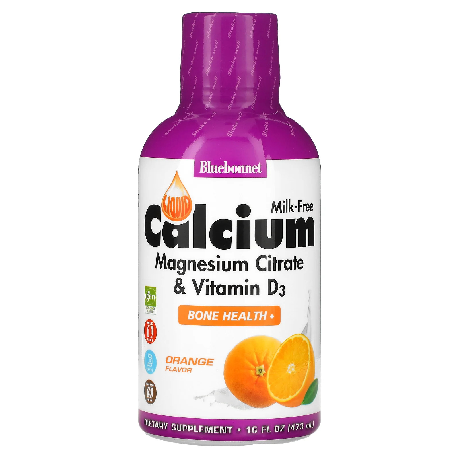 Liquid Calcium Magnesium Citrate - Vitamin D3, Orange , 16 fl oz (473 ml)