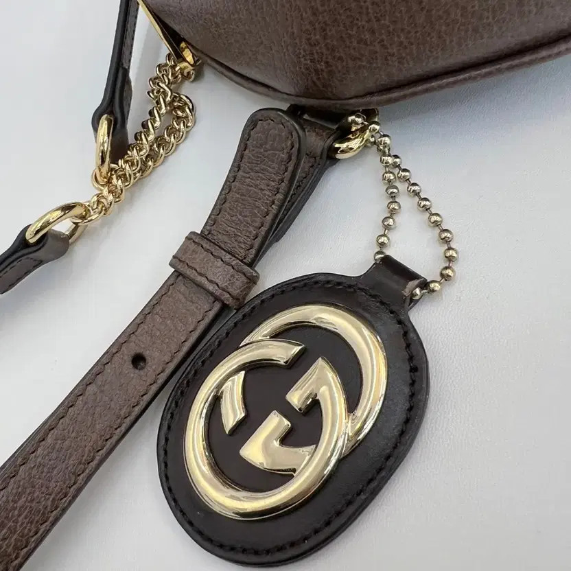 Gucci Ophidia Web Backpack 18x18x5cm Brown Leather S Grade thumbnail 3