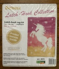 NEW Orchidea Latch Hook Kit: Rug: Unicorn, 50 x 74.5cm - 20 x 30 DIY Craft Kit