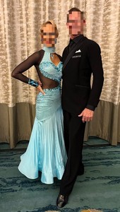Smooth standard ballroom competition dance dress
